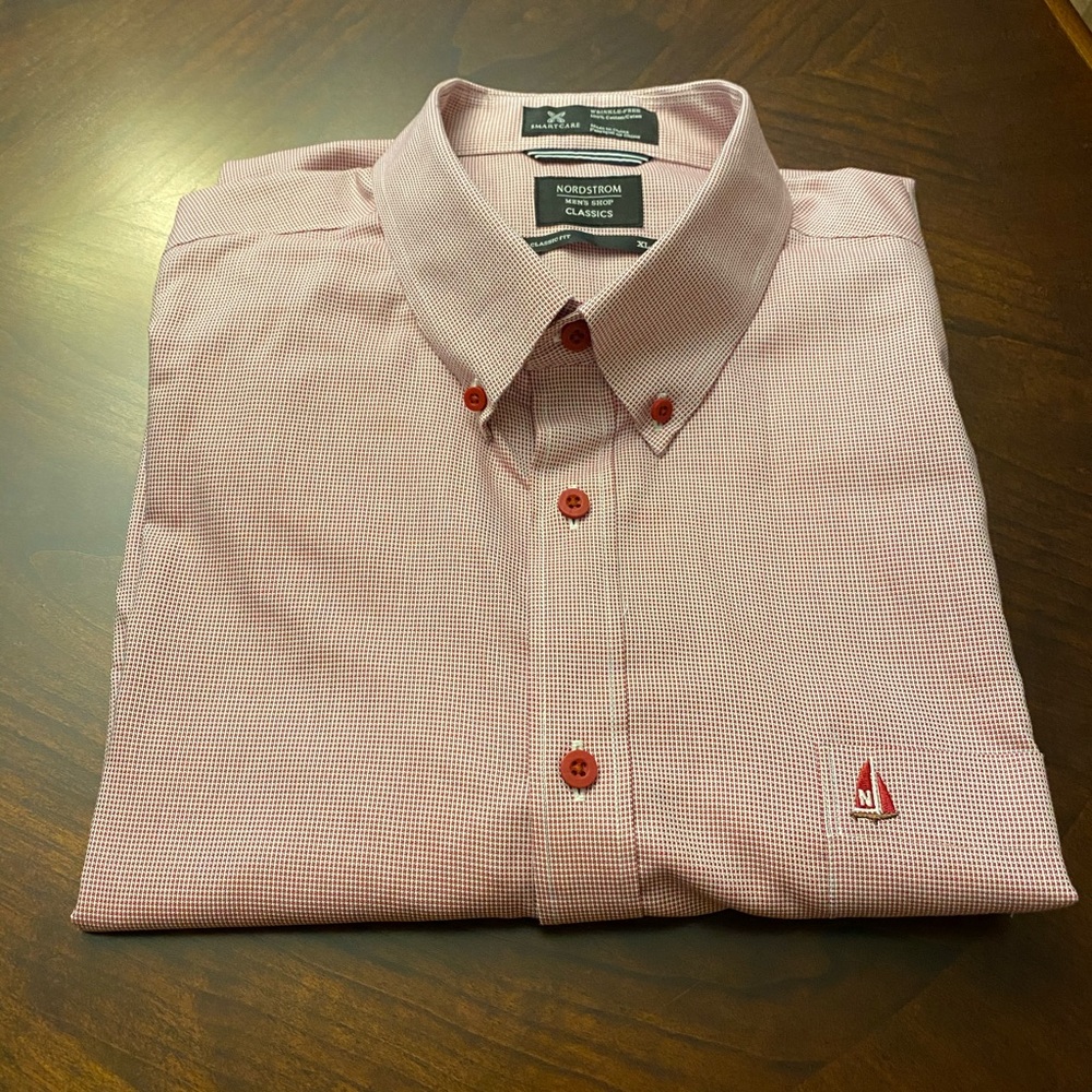 Nordstrom Smartcare™ Wrinkle Free Short Sleeve